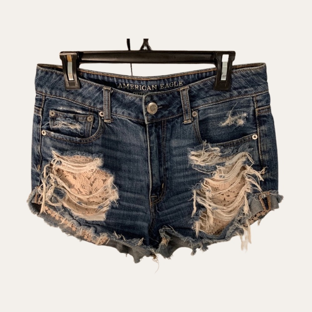 American Eagle Outfitters Distressed Jean Shorts